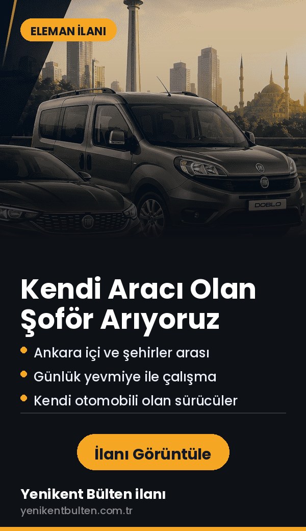Şoför İlanı — Ana Sayfa Sağ 2