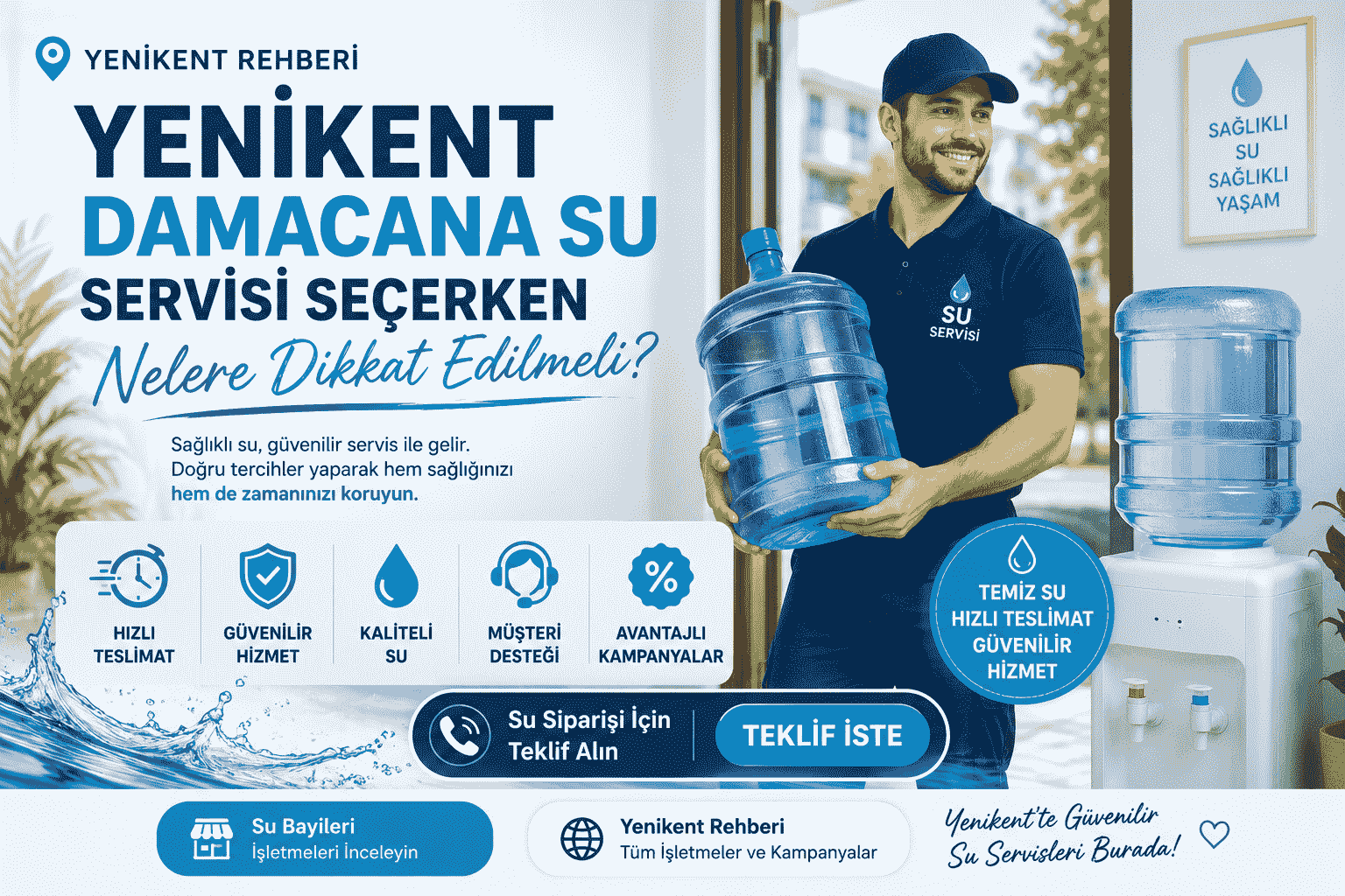 yenikent damacana su servisi