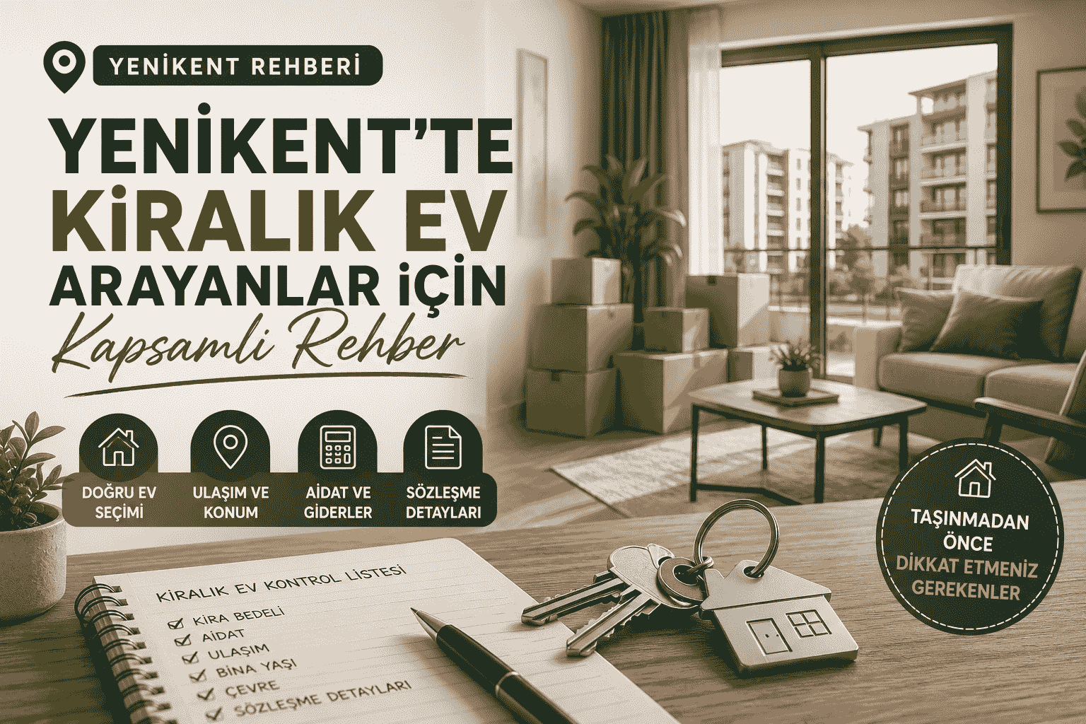 yenikent kiralik ev arayanlar