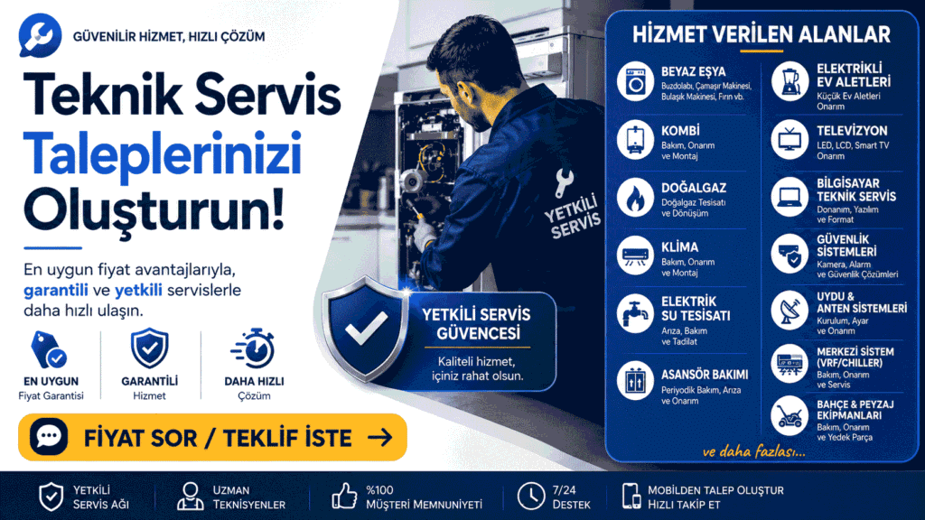 yenikent teknik servis talep iste fiyat sor