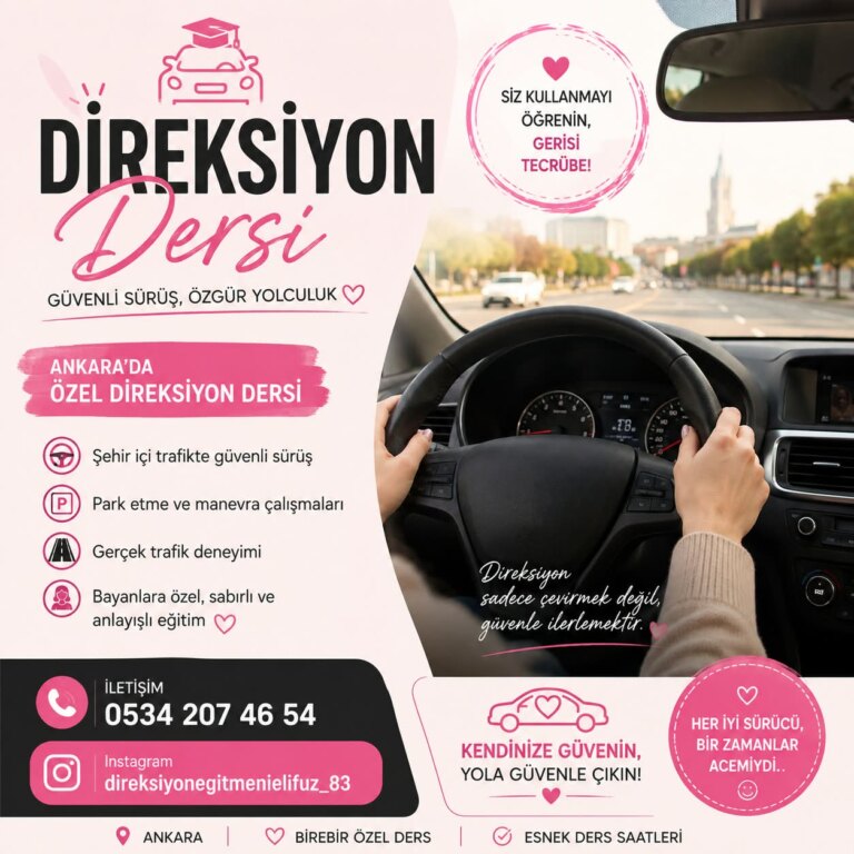 yenikent bayanlara ozel direksiyon dersi